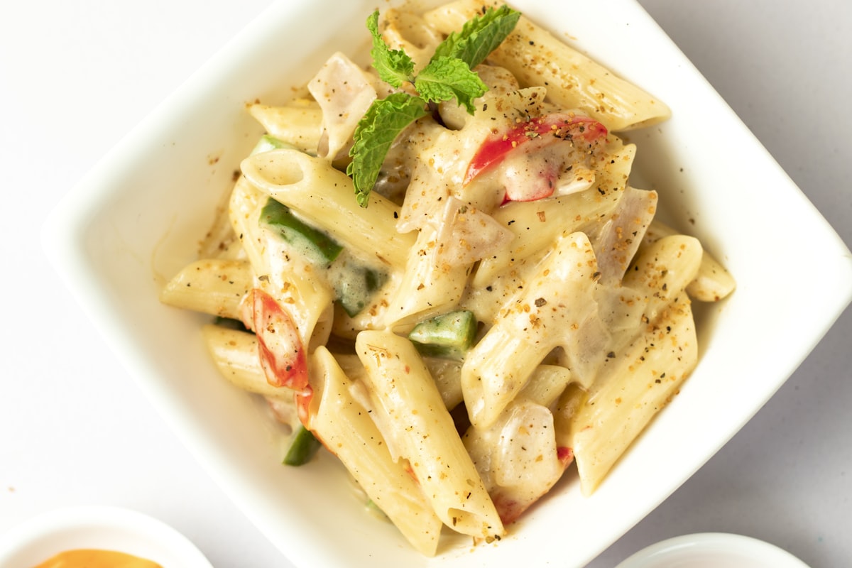 Linsenbolognese mit glutenfreier Pasta